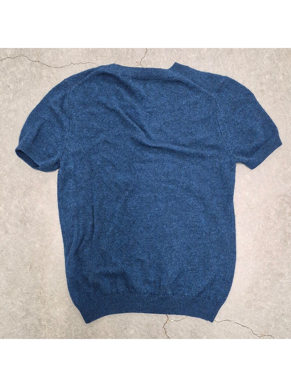 Quince Navy Blue Cashmere Top - Picture 7 of 7